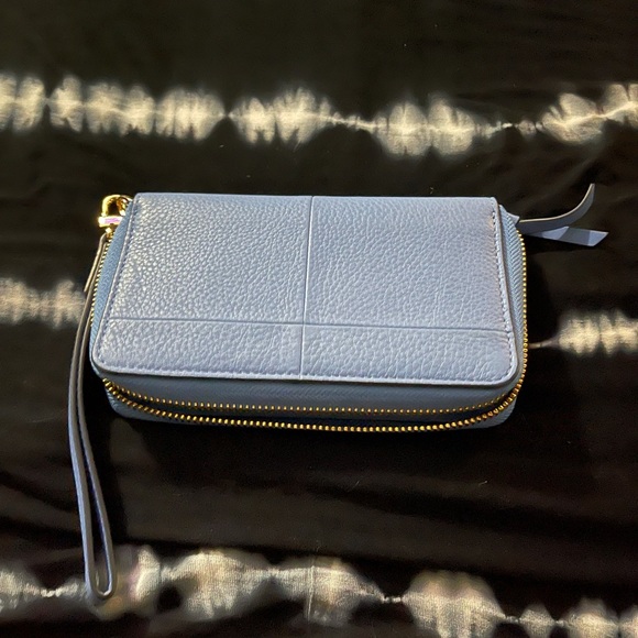 Tory Burch Lthr Ivy Smartphone Wallet Montego Blue - Picture 4 of 5